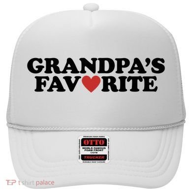 Grandpas Favorite Red Heart Cute Gift Hat