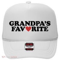 Grandpas Favorite Red Heart Cute Gift Hat thumb 0