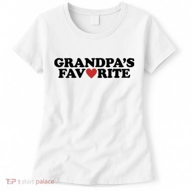 Grandpas Favorite Red Heart Cute Gift Women's T-Shirt