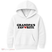 Grandpas Favorite Red Heart Cute Gift Kids Hoodie thumb 0