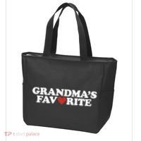 Grandmas Favorite Red Heart Cute Gift Tote Bag thumb 3