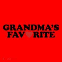 Grandmas Favorite Red Heart Cute Gift Santa Hat thumb 1