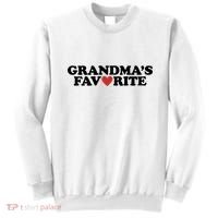Grandmas Favorite Red Heart Cute Gift Sweatshirt thumb 0