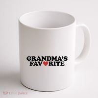Grandmas Favorite Red Heart Cute Gift Coffee Mug thumb 1