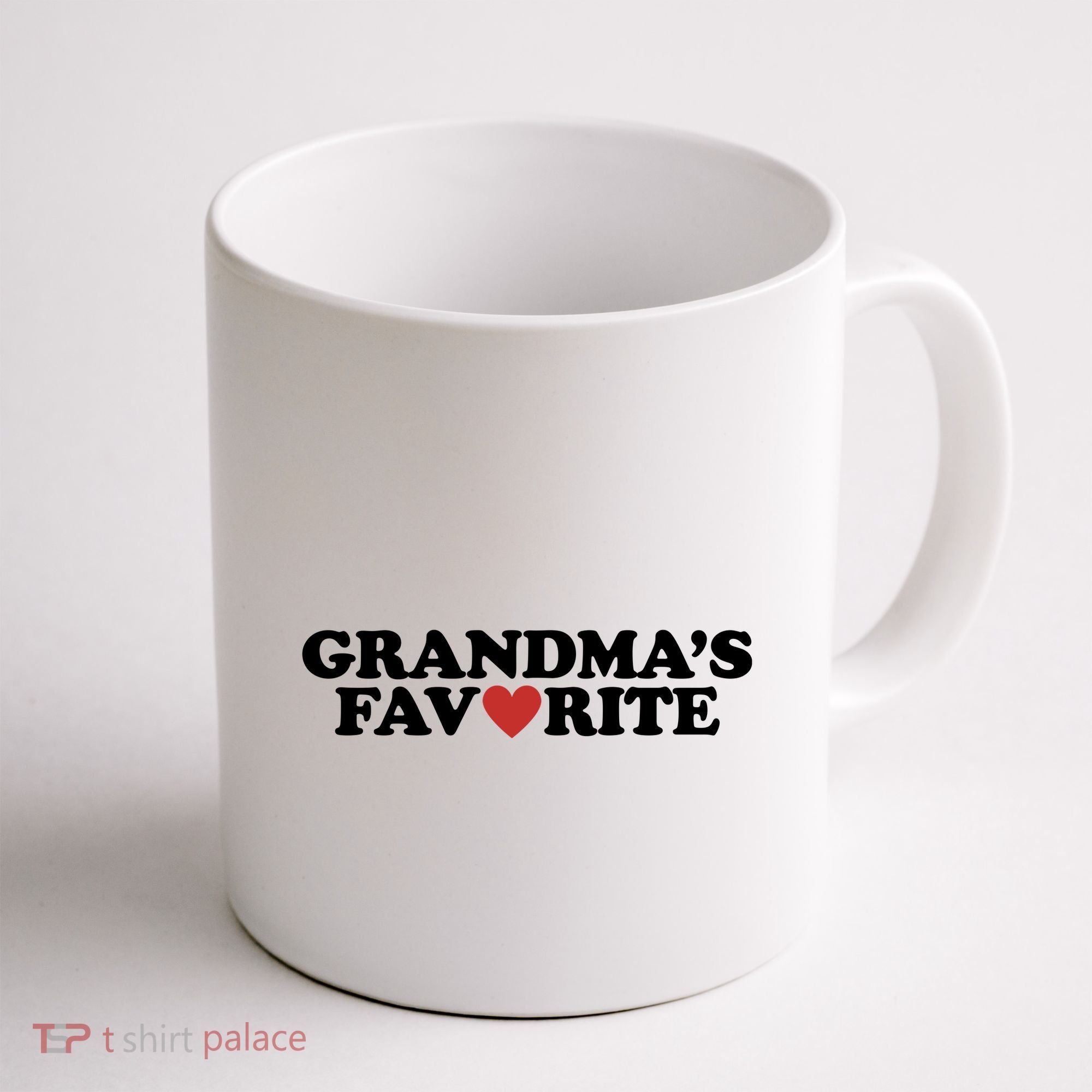 Grandmas Favorite Red Heart Cute Gift Coffee Mug