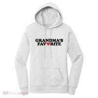 Grandmas Favorite Red Heart Cute Gift Women's Hoodie thumb 0