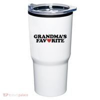 Grandmas Favorite Red Heart Cute Gift Tumbler thumb 0