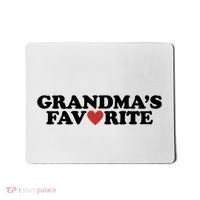 Grandmas Favorite Red Heart Cute Gift Mousepad thumb 0