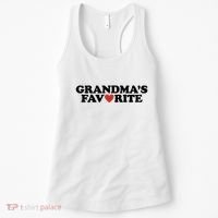 Grandmas Favorite Red Heart Cute Gift Women's Tank Top thumb 0