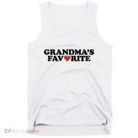 Grandmas Favorite Red Heart Cute Gift Tank Top thumb 0