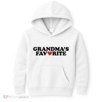 Grandmas Favorite Red Heart Cute Gift Kids Hoodie thumb 0