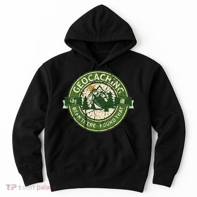 Geocaching Funny Retro Distressed Geocache Lover Hoodie