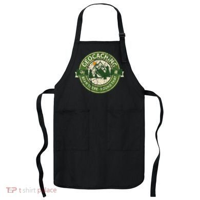 Geocaching Funny Retro Distressed Geocache Lover Apron