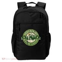 Geocaching Funny Retro Distressed Geocache Lover Backpack thumb 0