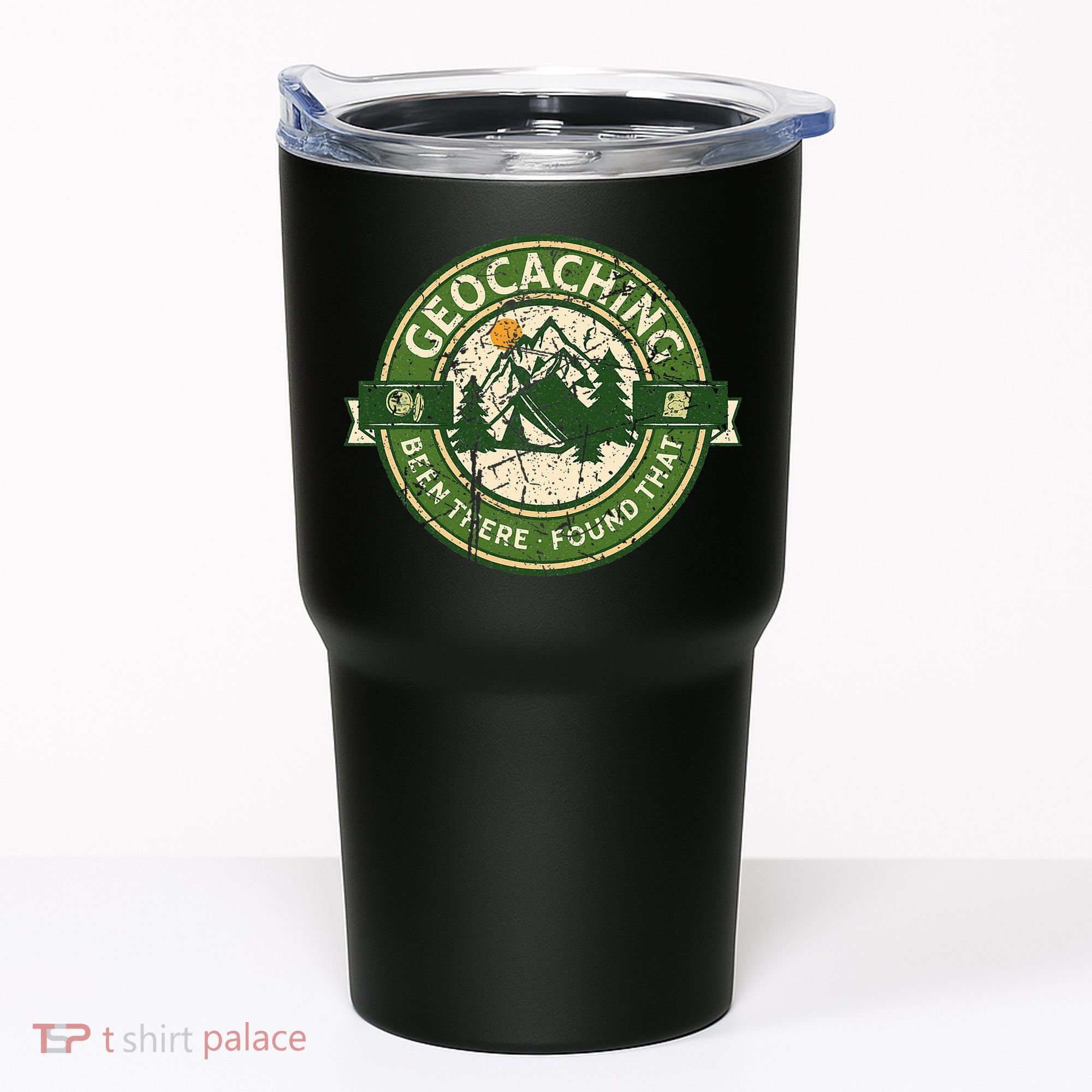 Geocaching Funny Retro Distressed Geocache Lover Tumbler