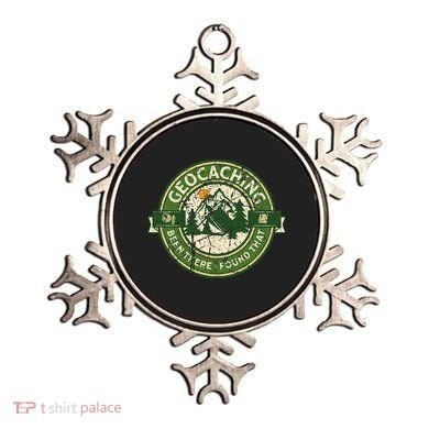 Geocaching Funny Retro Distressed Geocache Lover Ornament