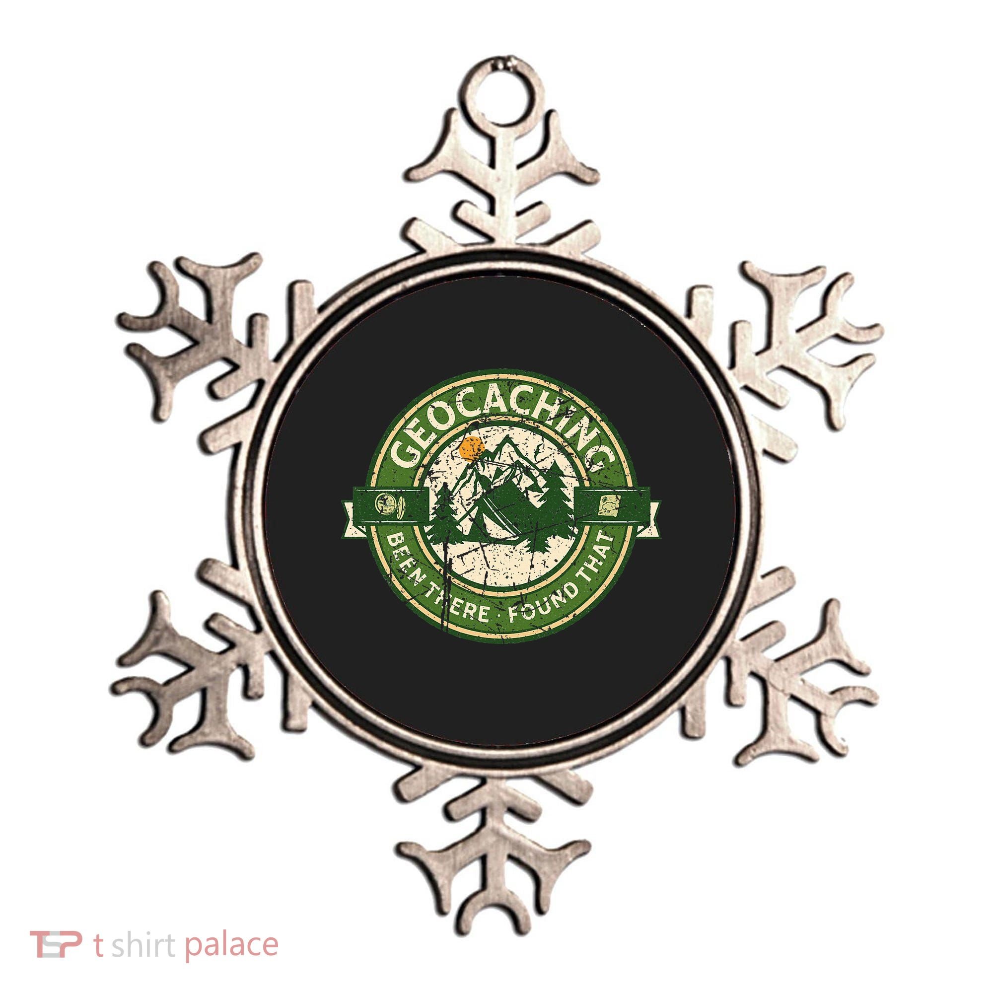 Geocaching Funny Retro Distressed Geocache Lover Ornament