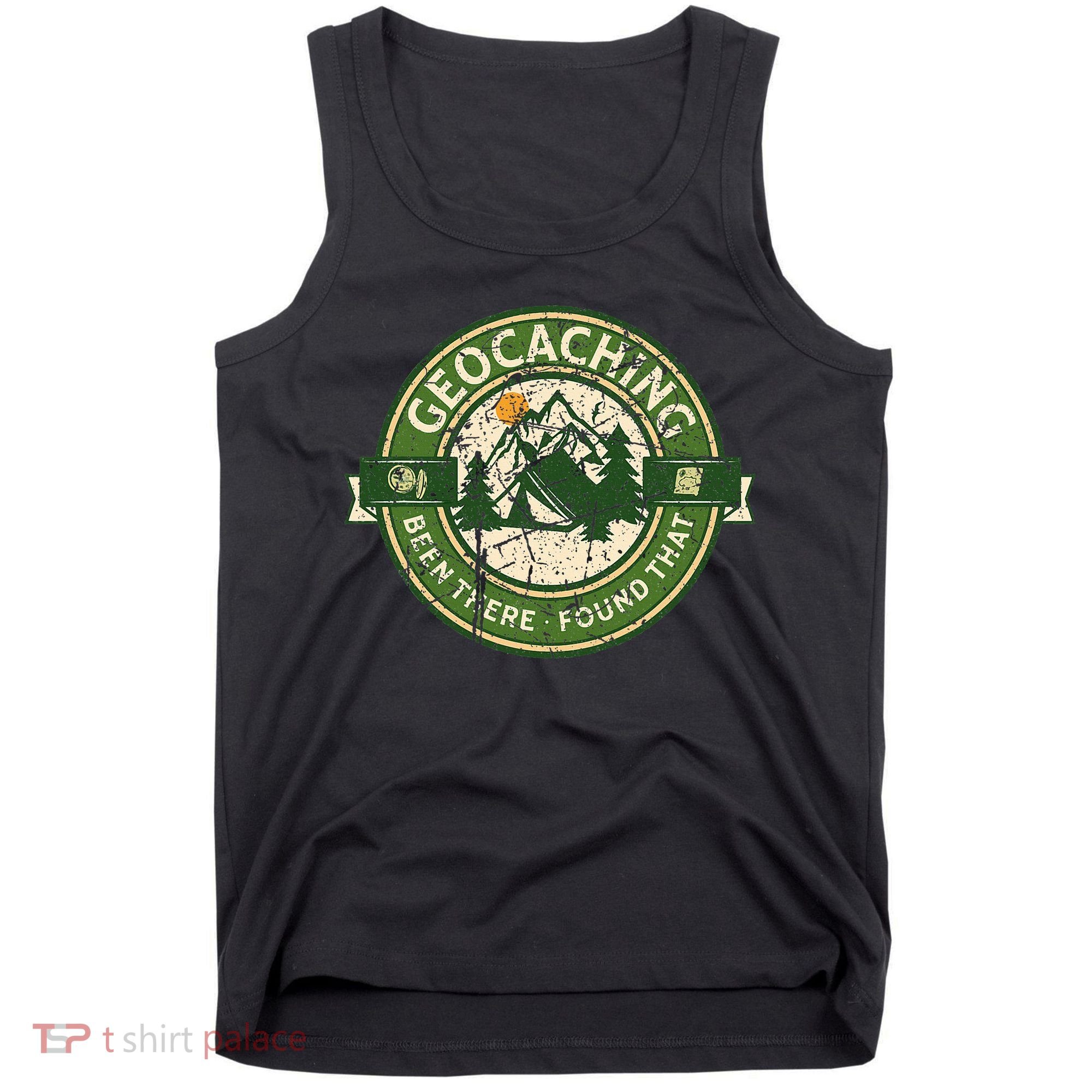 Geocaching Funny Retro Distressed Geocache Lover Tank Top