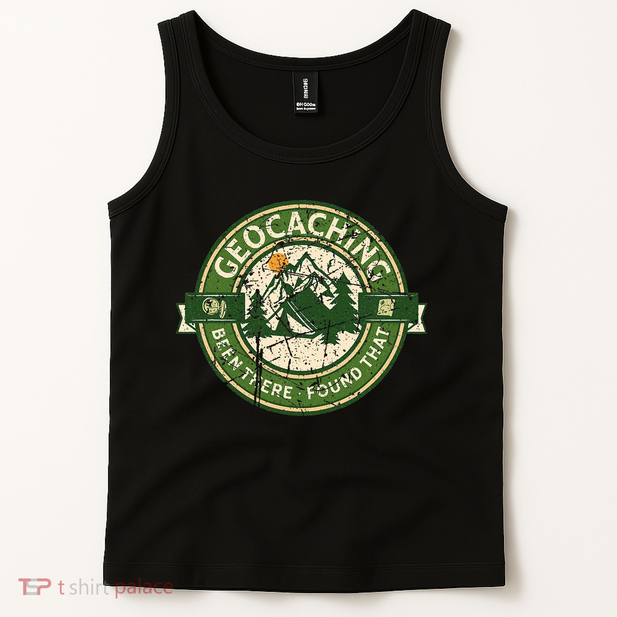 Geocaching Funny Retro Distressed Geocache Lover Tank Top