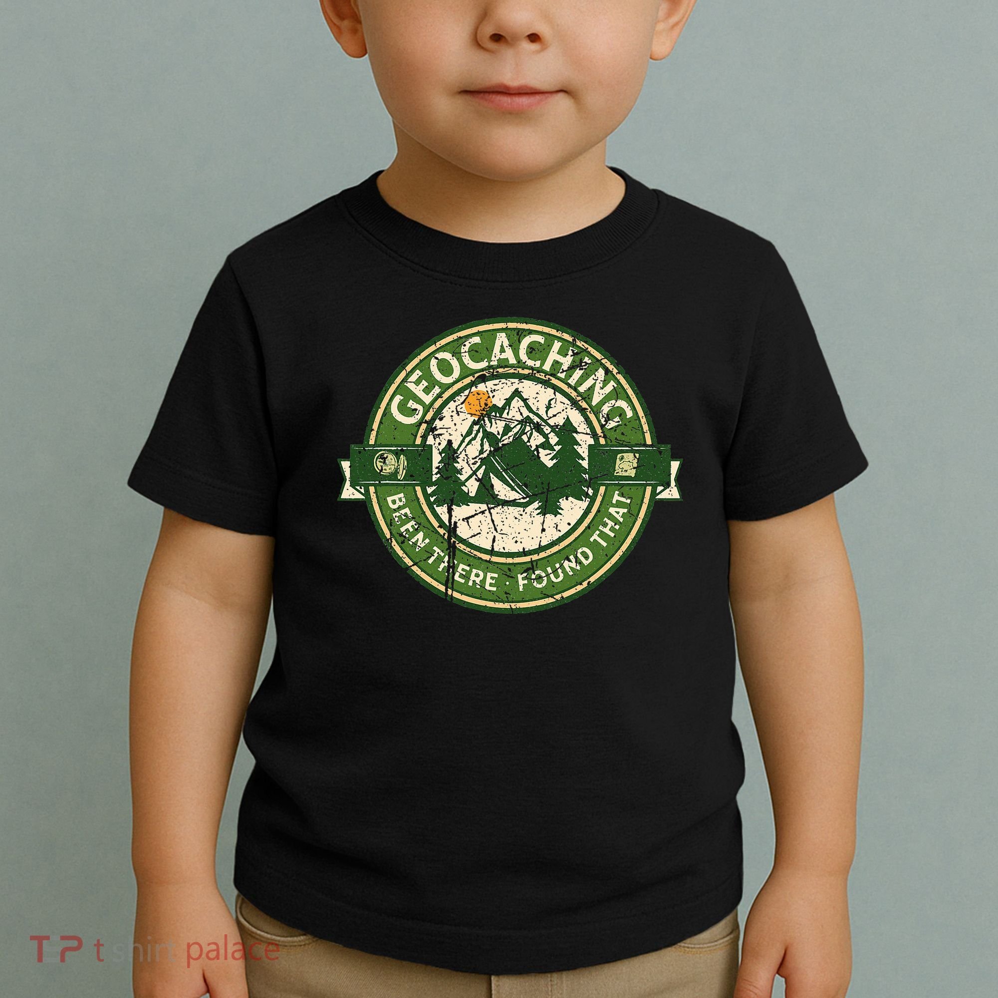 Geocaching Funny Retro Distressed Geocache Lover Toddler T-Shirt