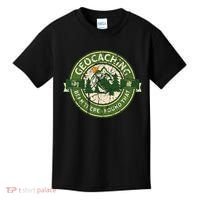 Geocaching Funny Retro Distressed Geocache Lover Kids T-Shirt thumb 0