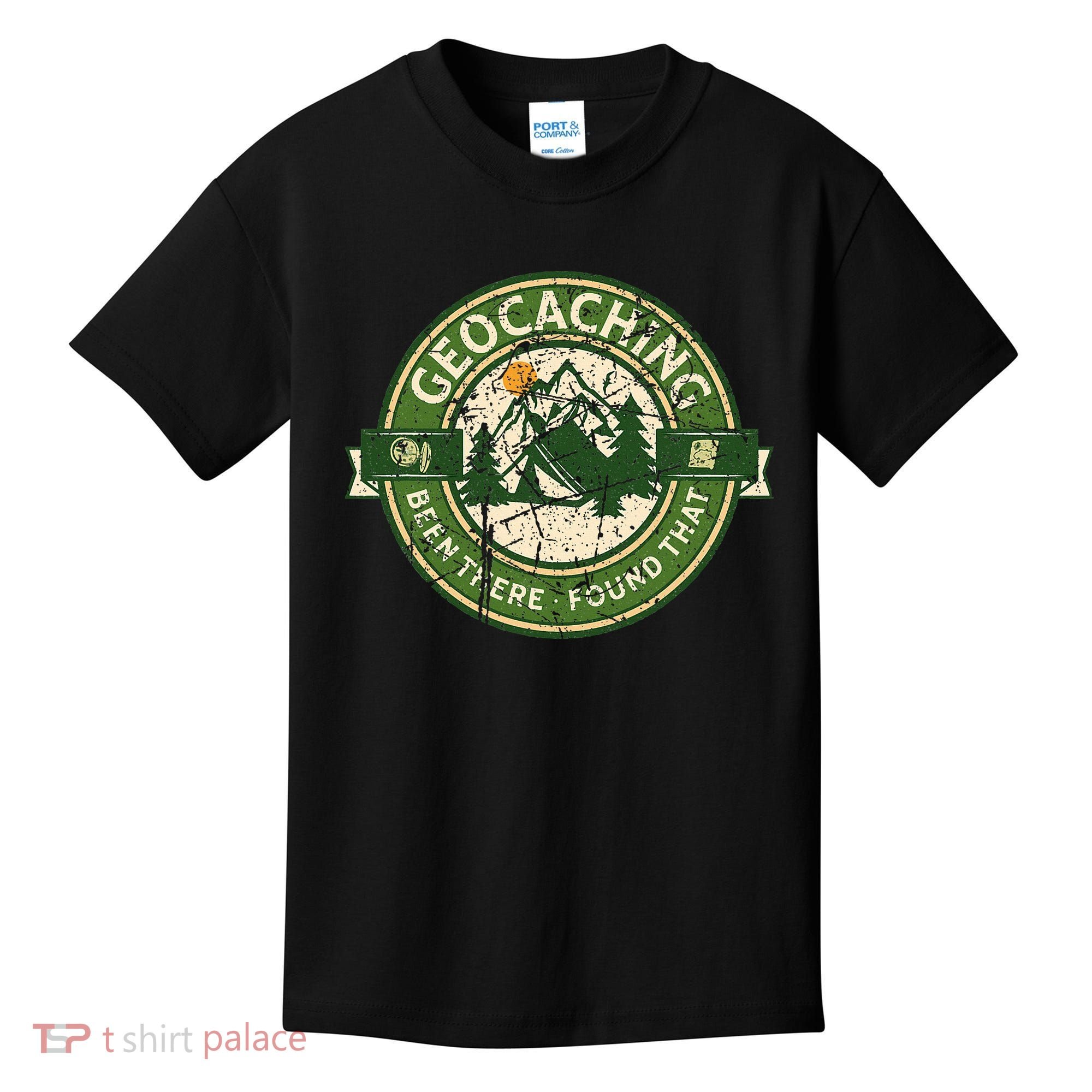 Geocaching Funny Retro Distressed Geocache Lover Kids T-Shirt