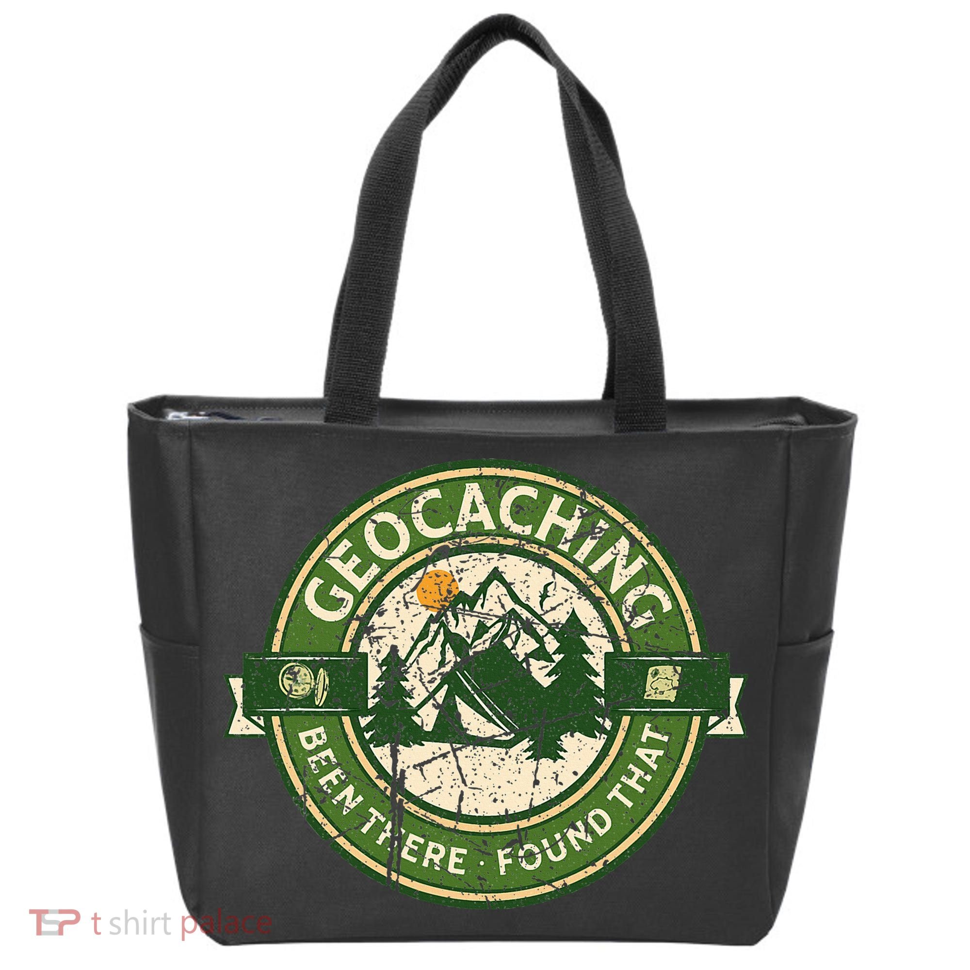 Geocaching Funny Retro Distressed Geocache Lover Tote Bag