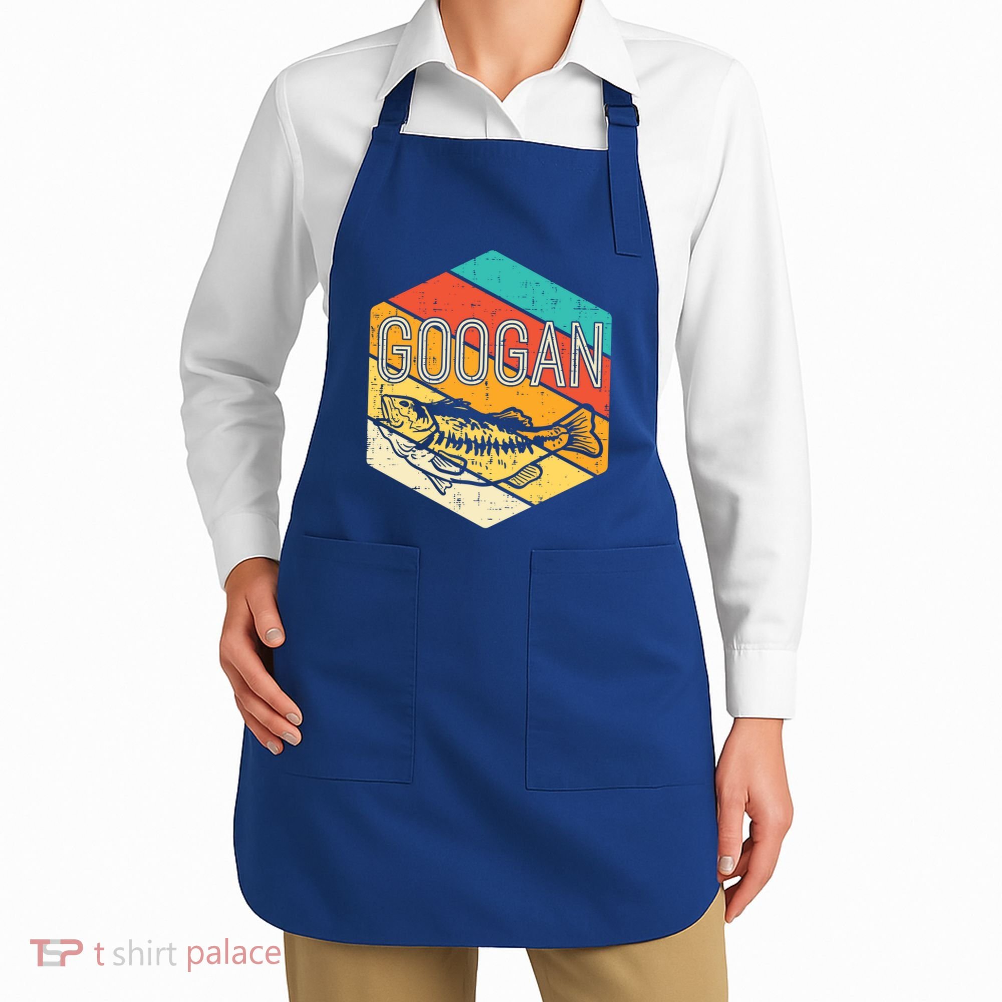 Googan Fish Retro Fishing Fisher Angler Gift Apron