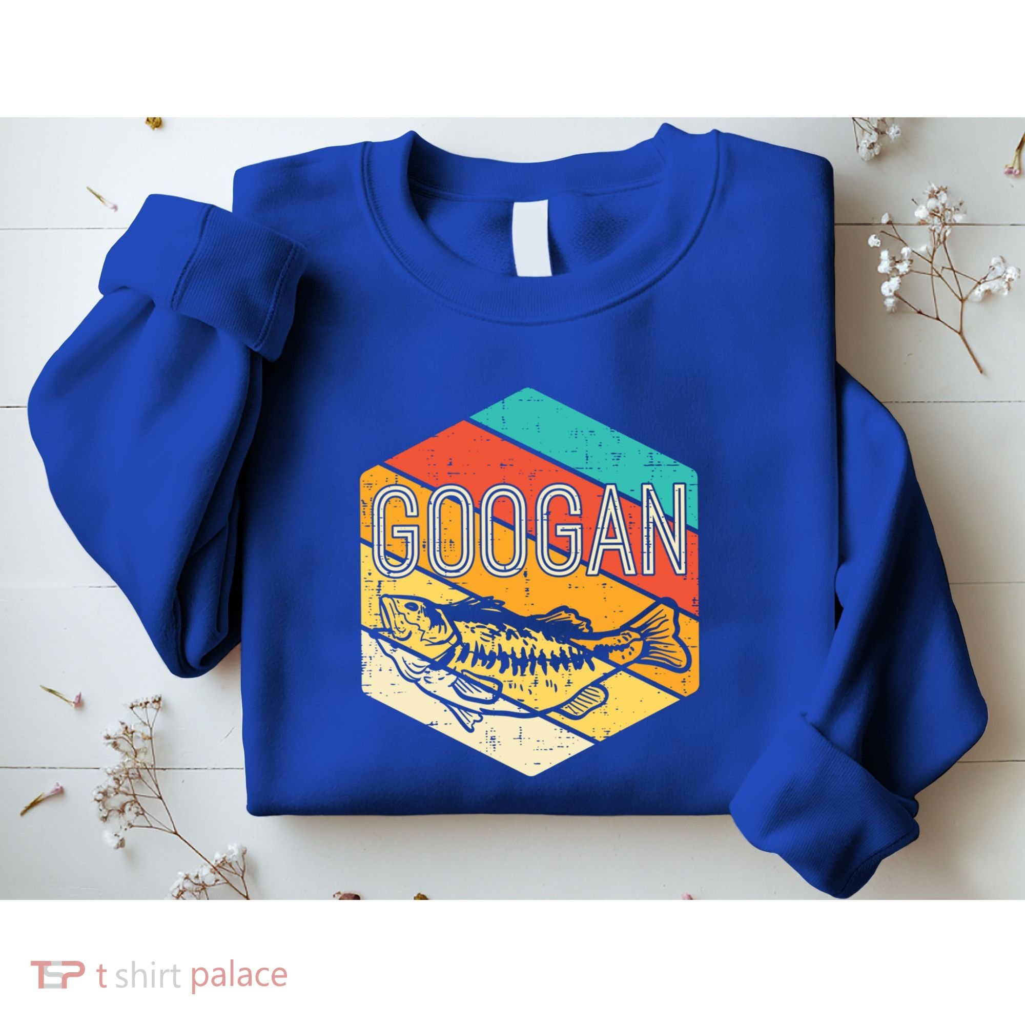 Googan Fish Retro Fishing Fisher Angler Gift Sweatshirt