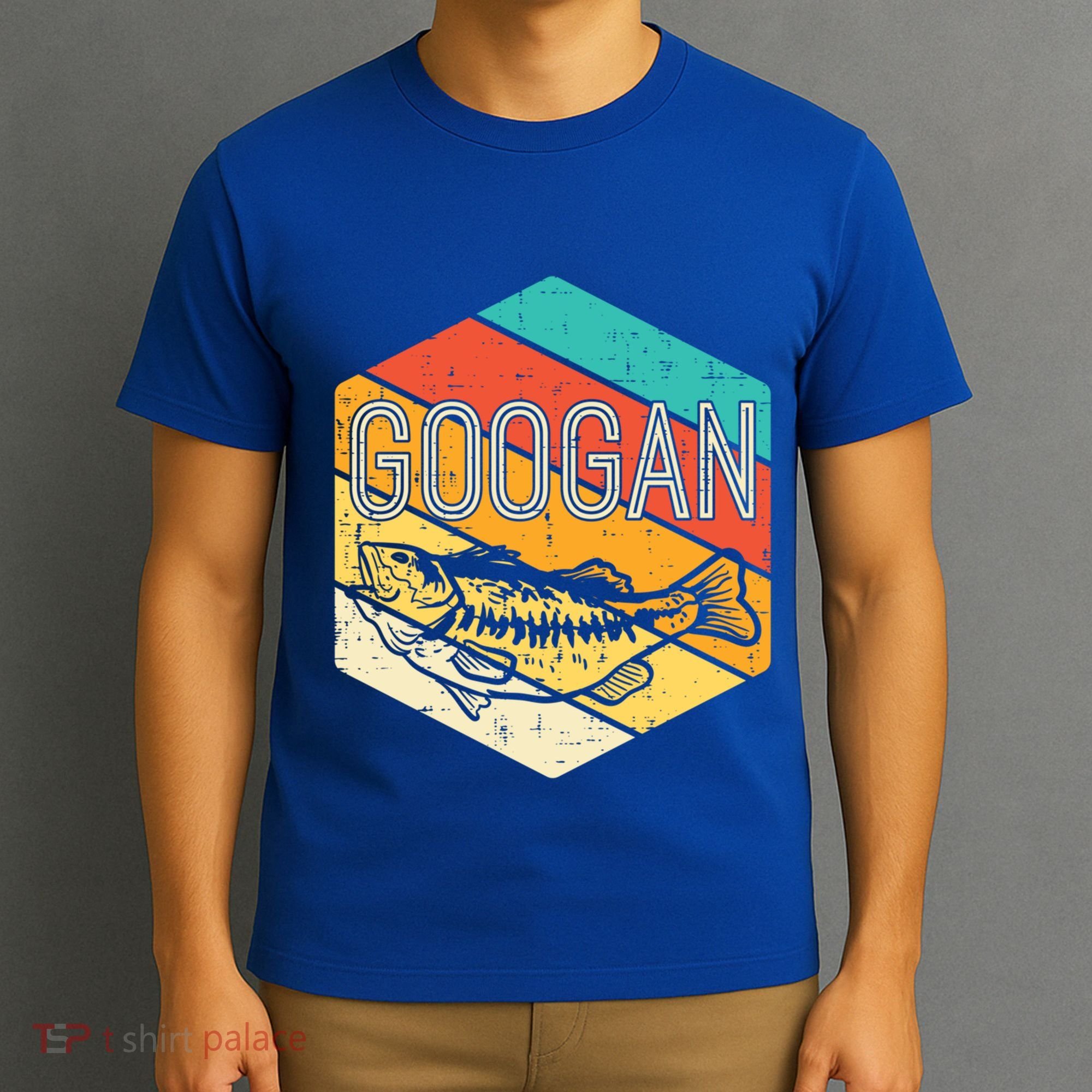 Googan Fish Retro Fishing Fisher Angler Gift T-Shirt