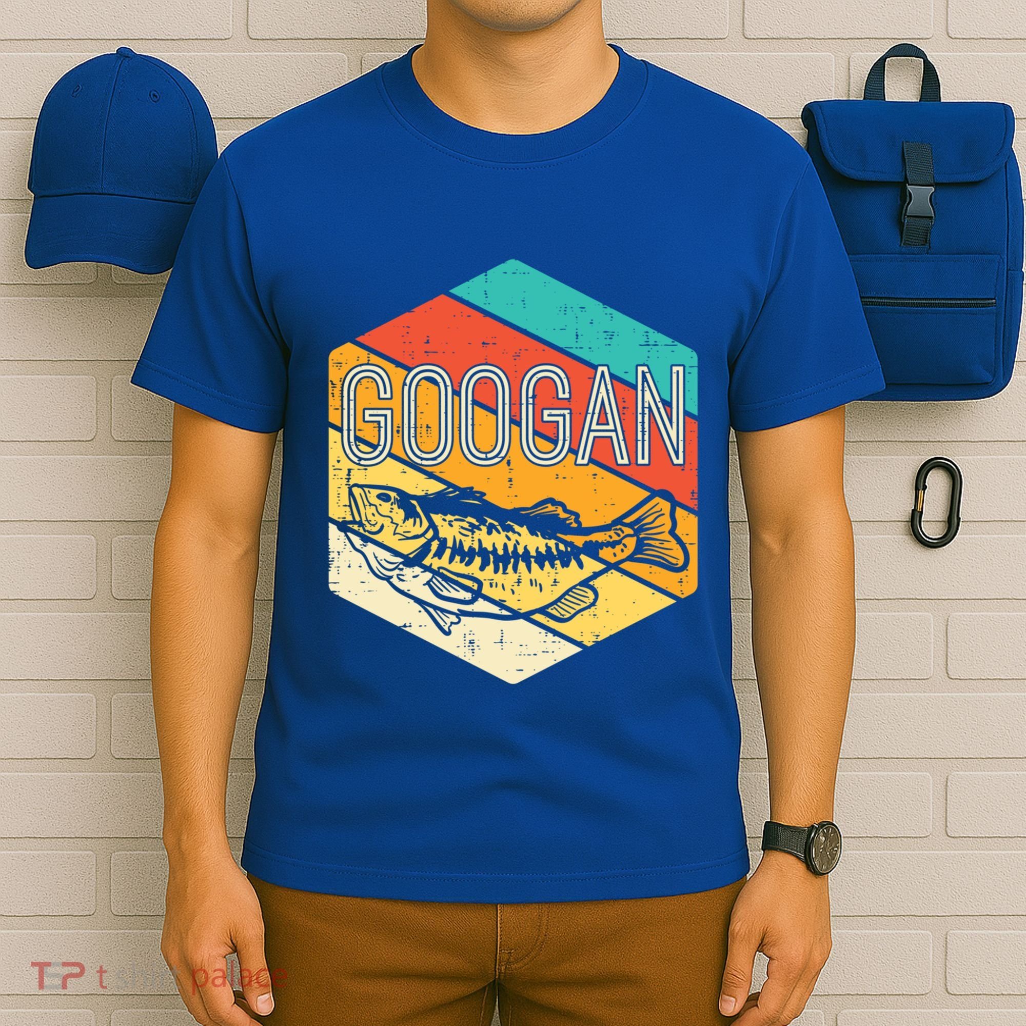 Googan Fish Retro Fishing Fisher Angler Gift T-Shirt