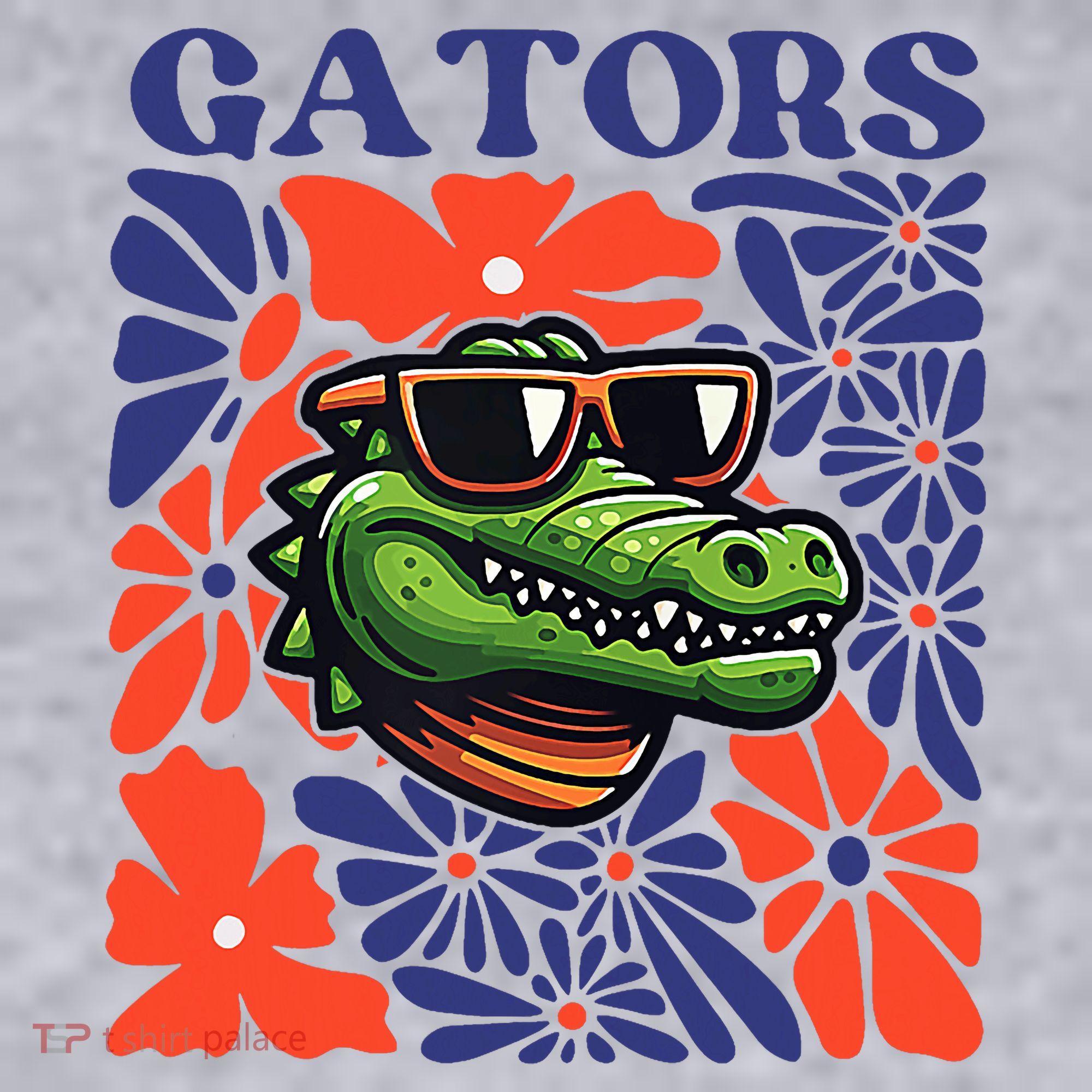 Gators Floral Retro Back To School Spirit Squad Women's Sweatshirt