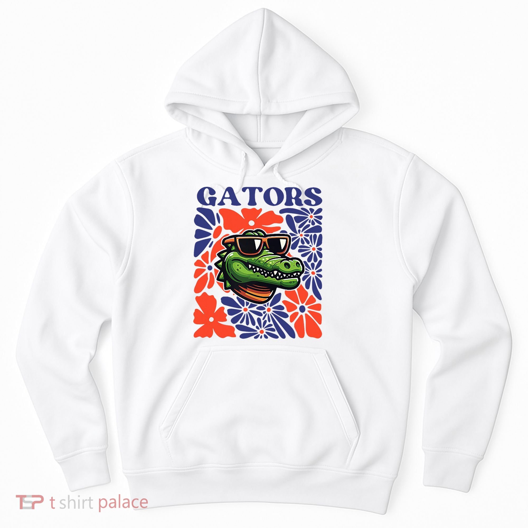 Gators Floral Retro Back To School Spirit Squad Hoodie