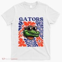 Gators Floral Retro Back To School Spirit Squad T-Shirt thumb 0
