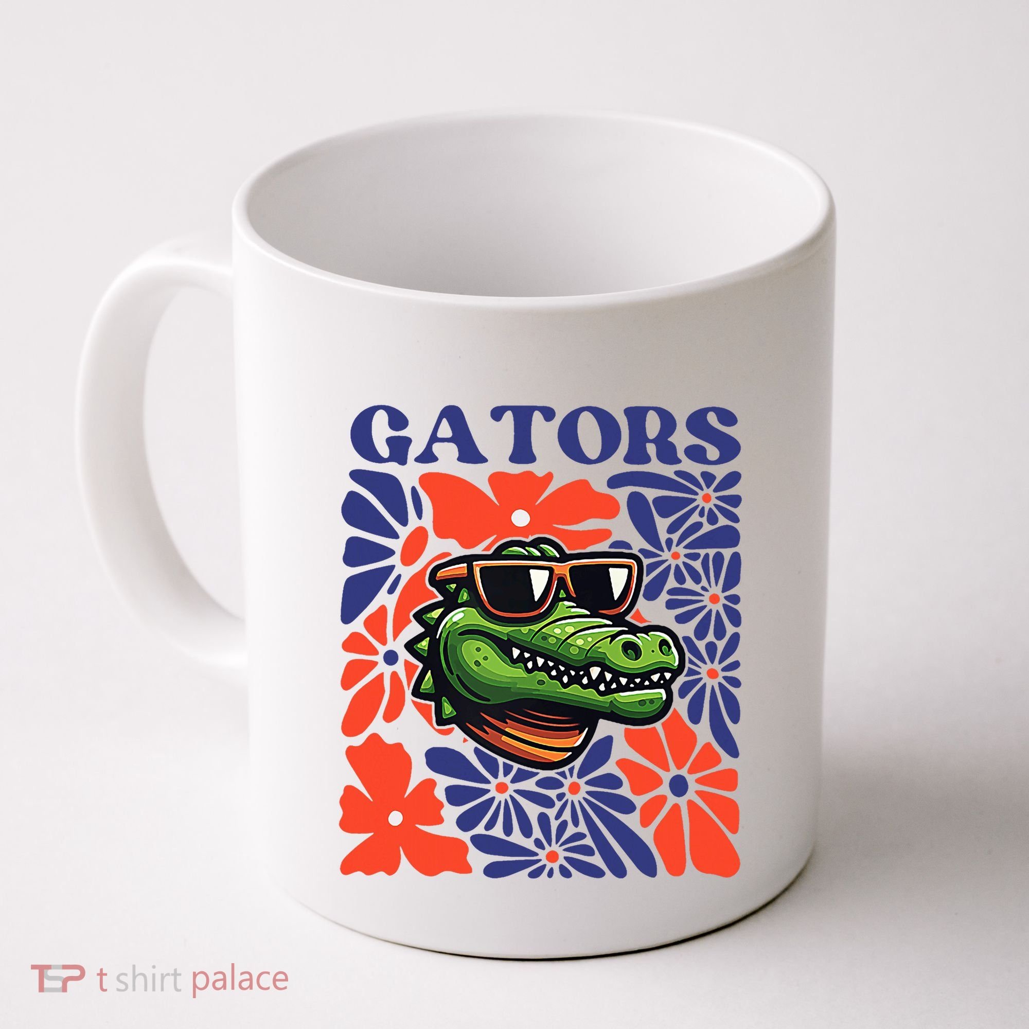Gators Floral Retro Back To School Spirit Squad Coffee Mug