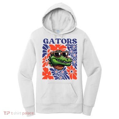 Gators Floral Retro Back To School Spirit Squad Women's Hoodie