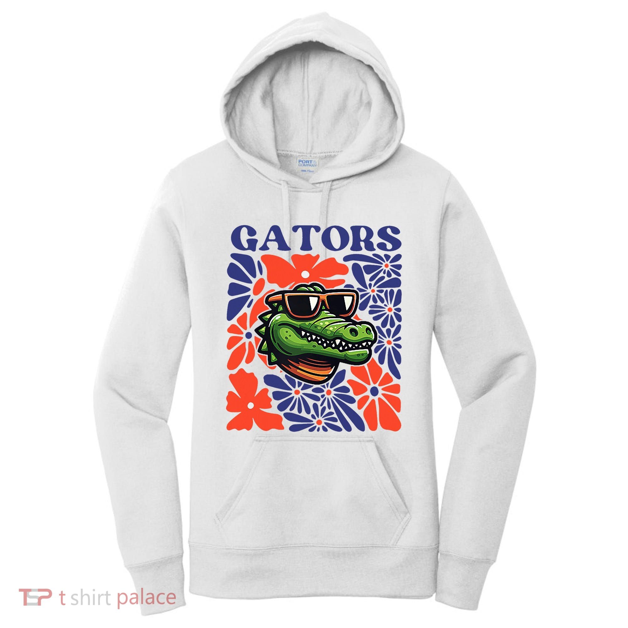 Gators Floral Retro Back To School Spirit Squad Women's Hoodie