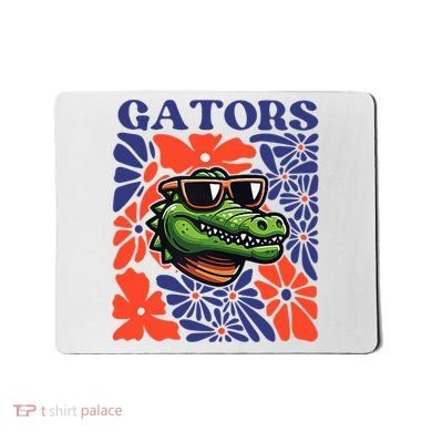 Gators Floral Retro Back To School Spirit Squad Mousepad