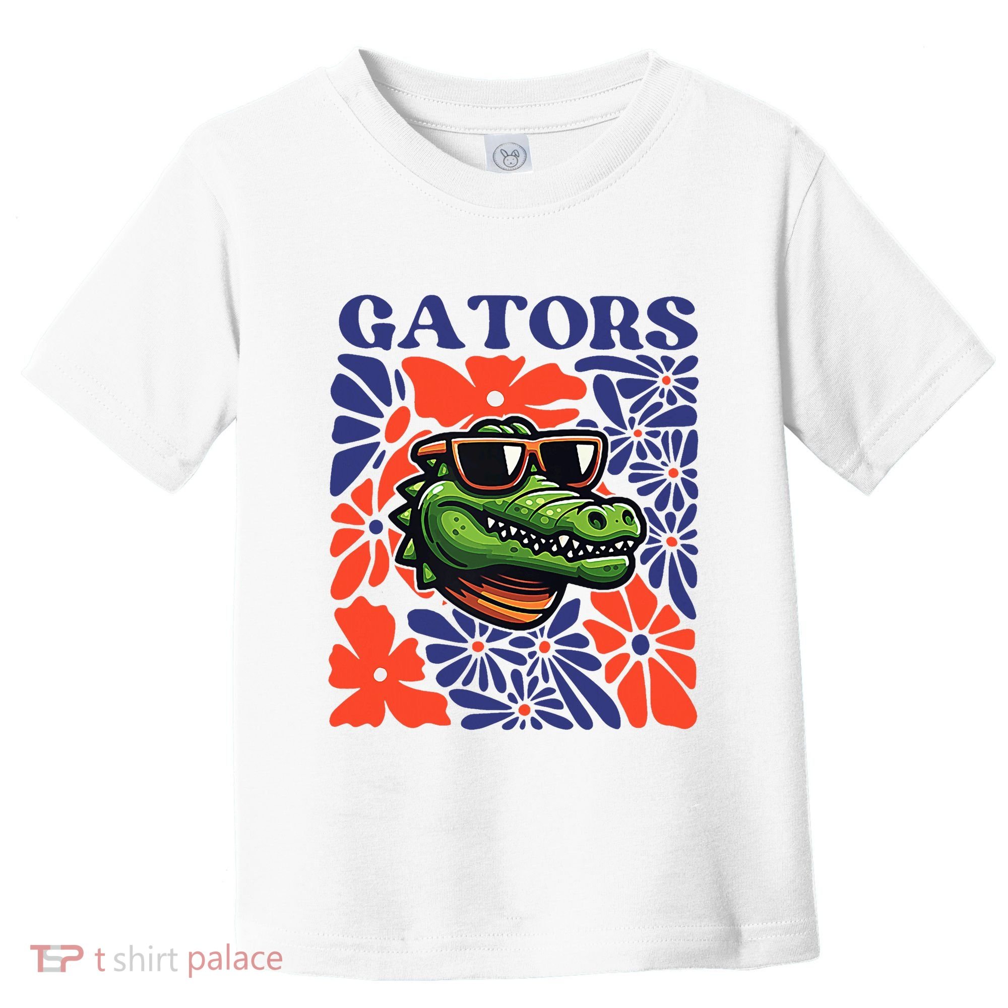 Gators Floral Retro Back To School Spirit Squad Toddler T-Shirt