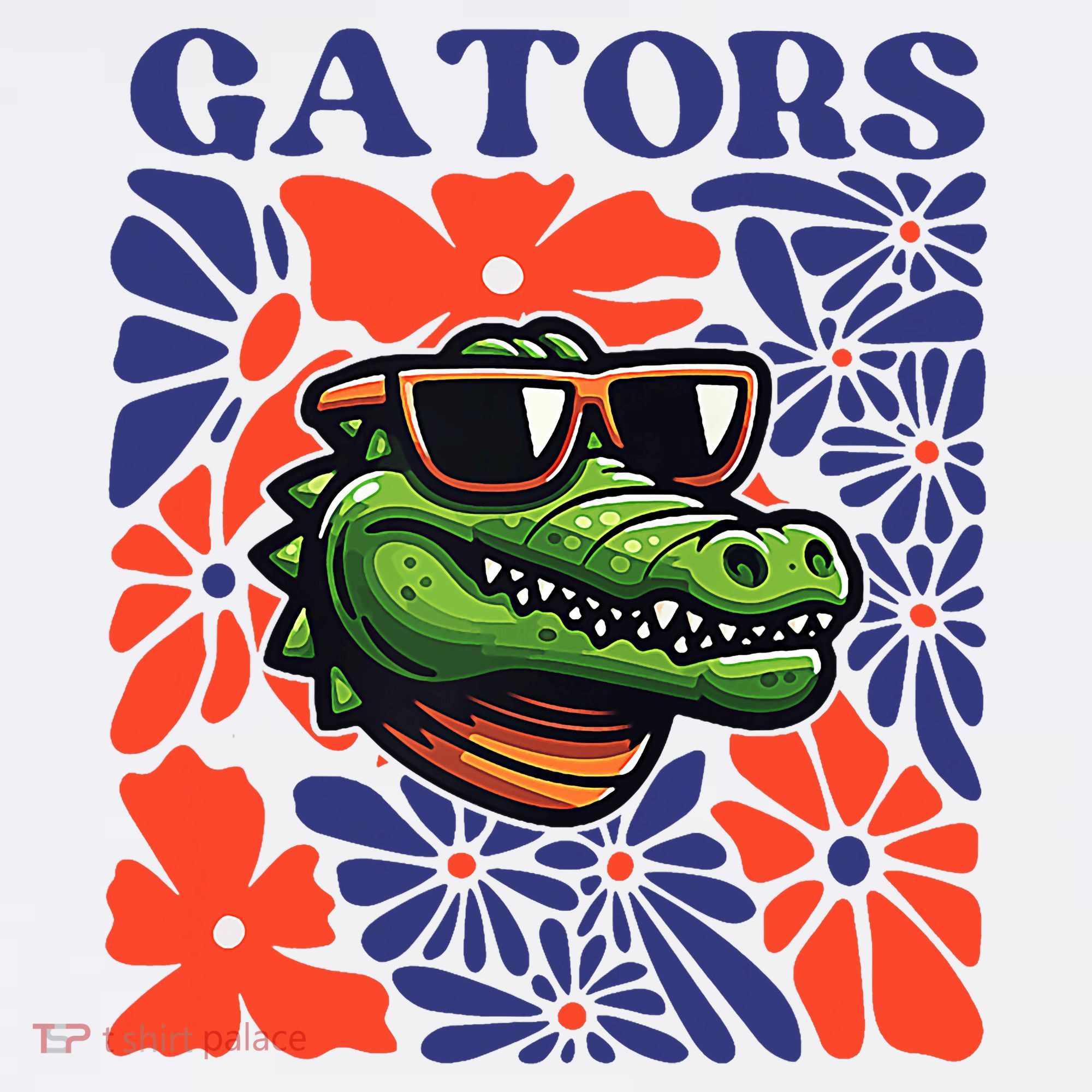 Gators Floral Retro Back To School Spirit Squad Kids Sweatshirt