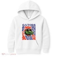 Gators Floral Retro Back To School Spirit Squad Kids Hoodie thumb 0