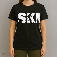 Gifts For Skiers Men Women Snow Skiing Alpine Downhill Ski TShirt T-Shirt thumb 4