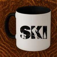 Gifts For Skiers Men Women Snow Skiing Alpine Downhill Ski TShirt Coffee Mug thumb 2