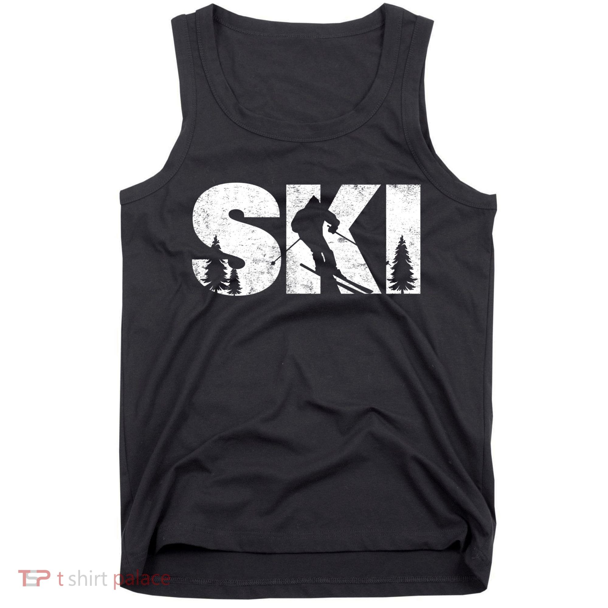 Gifts For Skiers Men Women Snow Skiing Alpine Downhill Ski TShirt Tank Top