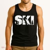 Gifts For Skiers Men Women Snow Skiing Alpine Downhill Ski TShirt Tank Top thumb 3