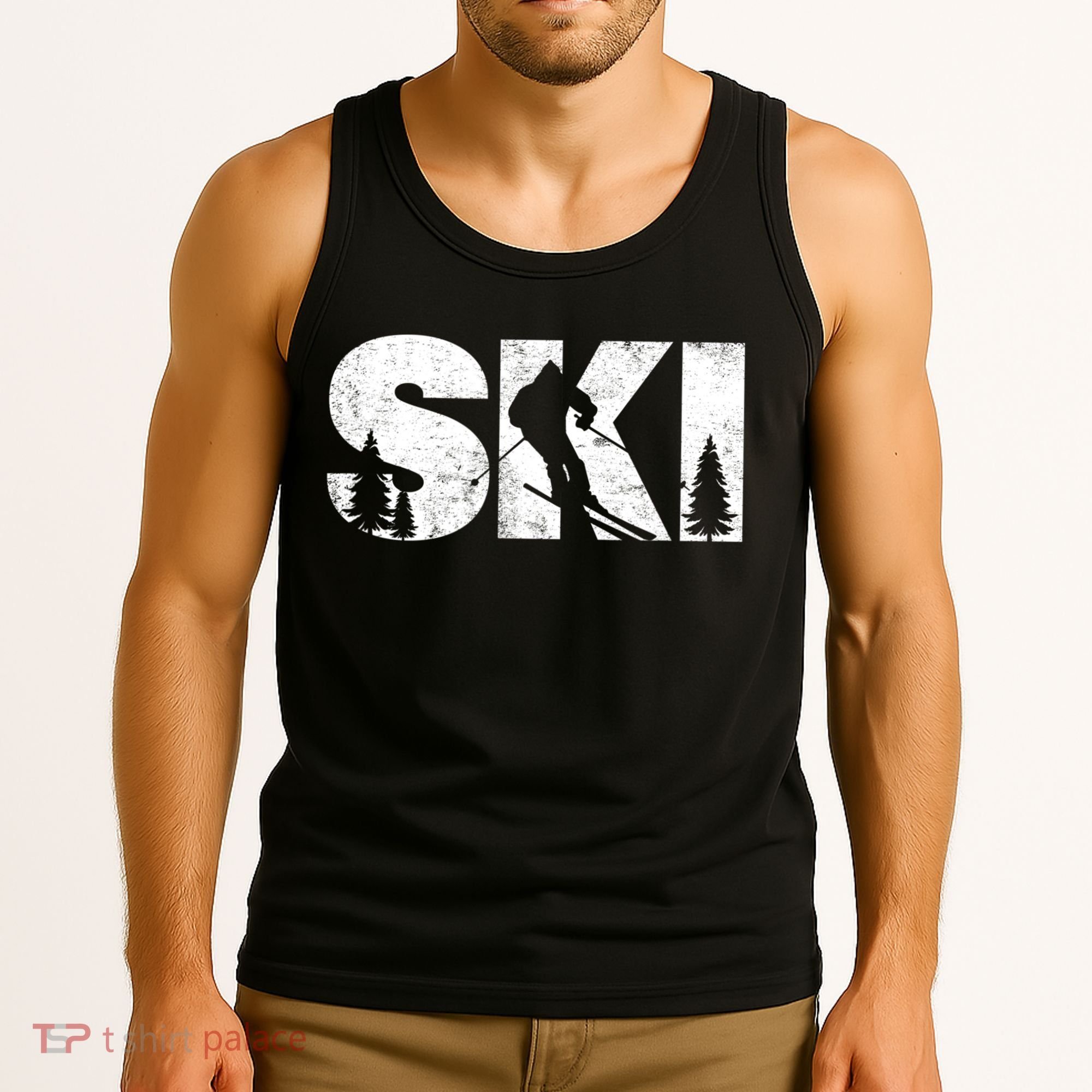 Gifts For Skiers Men Women Snow Skiing Alpine Downhill Ski TShirt Tank Top