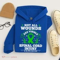 Gift For Spinal Cord Injury Patients Cool Gift Sci Awareness Ribbon Gift Hoodie thumb 4