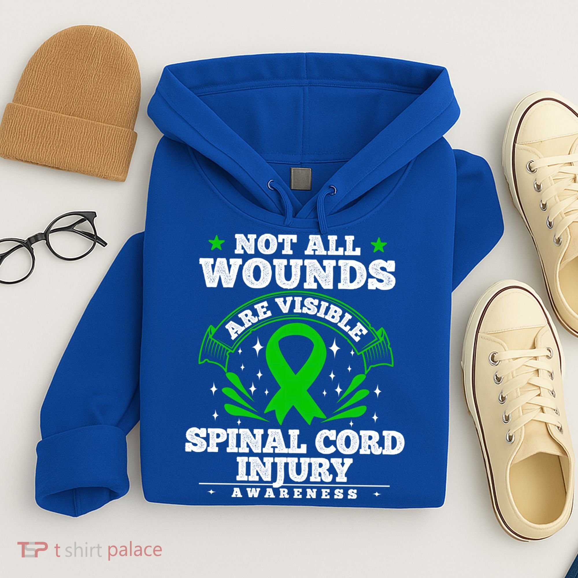 Gift For Spinal Cord Injury Patients Cool Gift Sci Awareness Ribbon Gift Hoodie