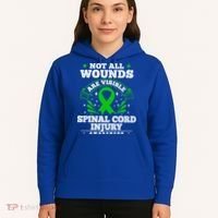 Gift For Spinal Cord Injury Patients Cool Gift Sci Awareness Ribbon Gift Hoodie thumb 5
