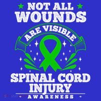 Gift For Spinal Cord Injury Patients Cool Gift Sci Awareness Ribbon Gift Polo thumb 2